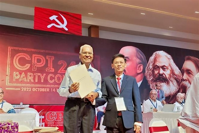 Vietnam attends 24th Congress of Communist Party of India ảnh 2