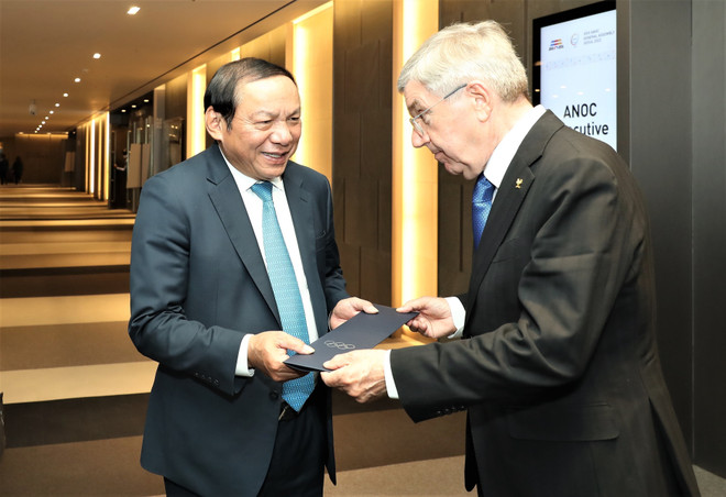 Sports minister meets leader of International Olympic Committee in Seoul ảnh 1 Sports minister meets leader of International Olympic Committee in Seoul ảnh 1