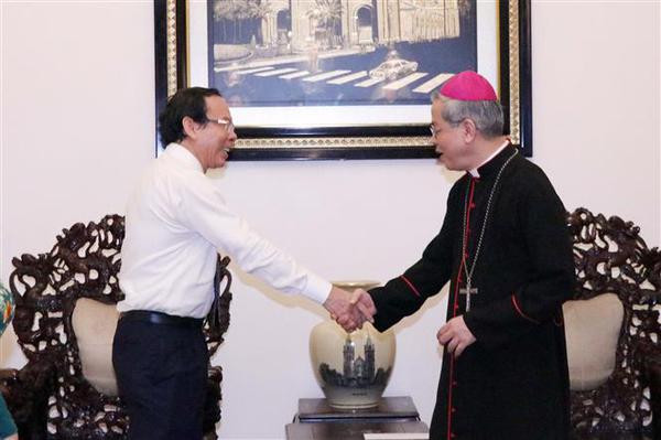 HCM City leader extends congratulations to new President of Catholic Bishops’ Conference ảnh 1 HCM City leader extends congratulations to new President of Catholic Bishops’ Conference ảnh 1