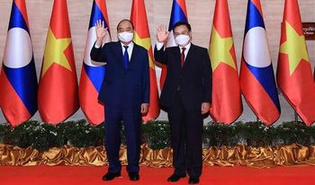 Lao media spotlights Vietnamese President’s visit ảnh 1