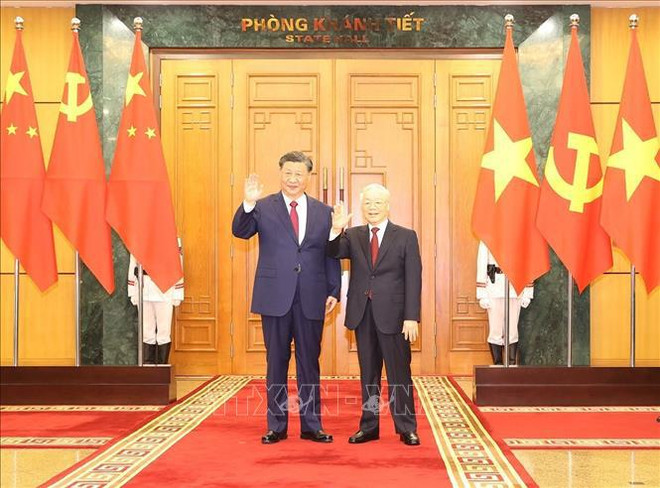Vietnamese, Chinese Party leaders hold talks ảnh 2 Vietnamese, Chinese Party leaders hold talks ảnh 2