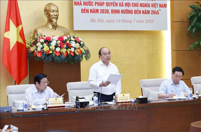 Meetings look into strategy on building, perfecting rule-of-law socialist State ảnh 1
