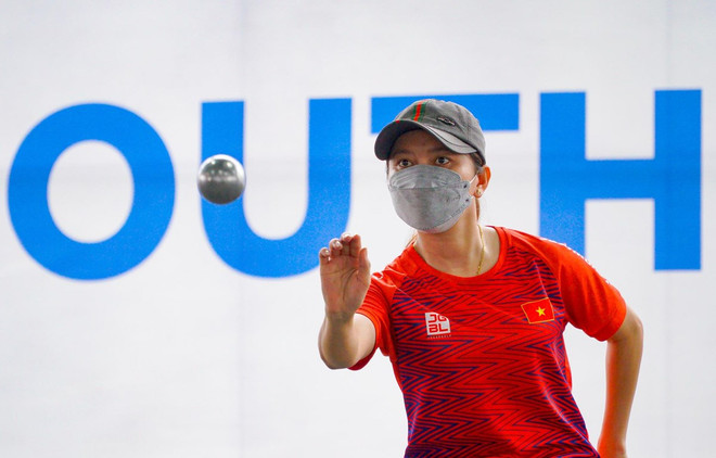 SEA Games 31: Pétanque athletes kick off competition ảnh 1 SEA Games 31: Pétanque athletes kick off competition ảnh 1