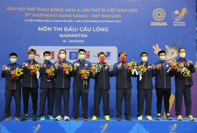 Thailand triumph in men’s badminton team of SEA Games 31 ảnh 1 Thailand triumph in men’s badminton team of SEA Games 31 ảnh 1