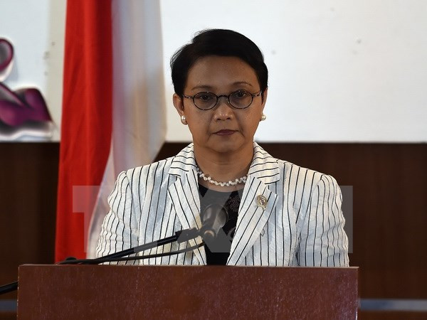 Indonesian minister holds bilateral meetings on AMM-48 sidelines ảnh 1