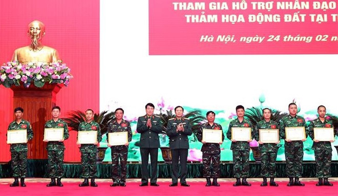 Military rescuers commended for search and rescue operations in quake-hit Turkey ảnh 1 Military rescuers commended for search and rescue operations in quake-hit Turkey ảnh 1