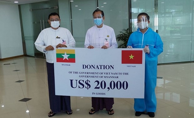 Vietnam presents medical supplies to Myanmar amidst COVID-19 ảnh 1 Vietnam presents medical supplies to Myanmar amidst COVID-19 ảnh 1