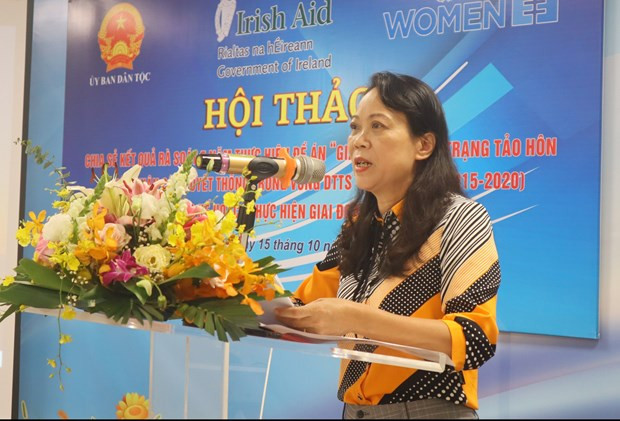 Workshop reviews project on reducing child marriage among ethnic minorities ảnh 1