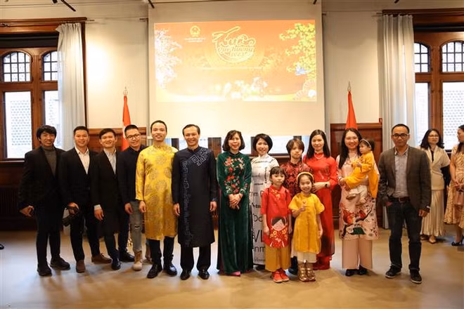 Overseas Vietnamese in Denmark, Germany celebrate Tet ảnh 1