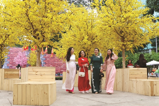 Vietnamese Tet festival in HCM City lure visitors ảnh 1