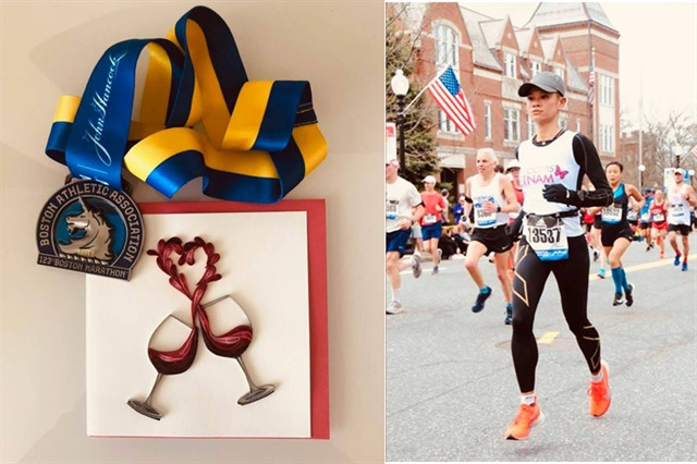 First Vietnamese woman completes Boston Marathon ảnh 1 First Vietnamese woman completes Boston Marathon ảnh 1