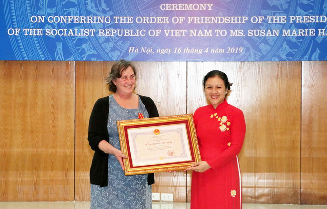 Vietnam honours US woman for Agent Orange relief work ảnh 1 Vietnam honours US woman for Agent Orange relief work ảnh 1