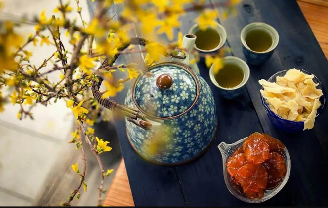 Enjoying jam, tea – a cultural feature during Lunar New Year ảnh 1 Enjoying jam, tea – a cultural feature during Lunar New Year ảnh 1