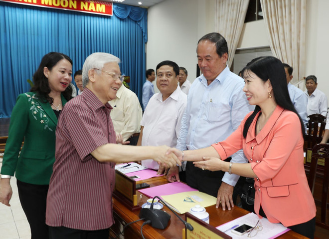 Party chief commends An Giang on clear orientation for development ảnh 1 Party chief commends An Giang on clear orientation for development ảnh 1