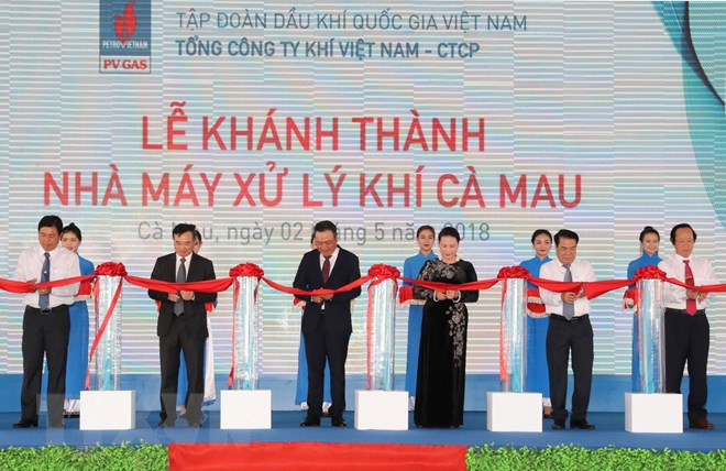 NA leader witnesses gas processing plant inauguration in Ca Mau ảnh 1 NA leader witnesses gas processing plant inauguration in Ca Mau ảnh 1