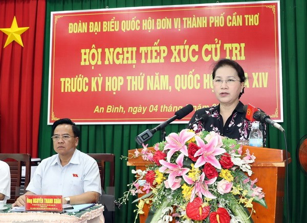 NA Chairwoman meets voters in Can Tho city ảnh 1 NA Chairwoman meets voters in Can Tho city ảnh 1