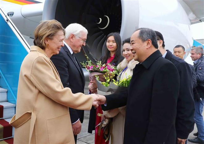German President arrives in Hanoi, beginning state visit to Vietnam ảnh 2 German President arrives in Hanoi, beginning state visit to Vietnam ảnh 2