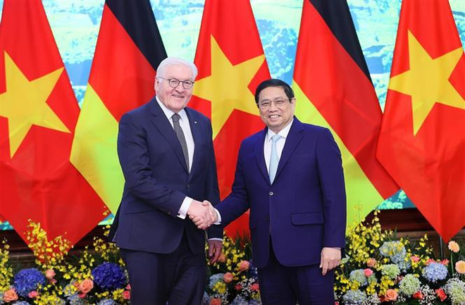 Prime Minister meets German President in Hanoi ảnh 1