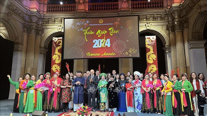 Tet celebrations held for Vietnamese in France, Germany ảnh 1