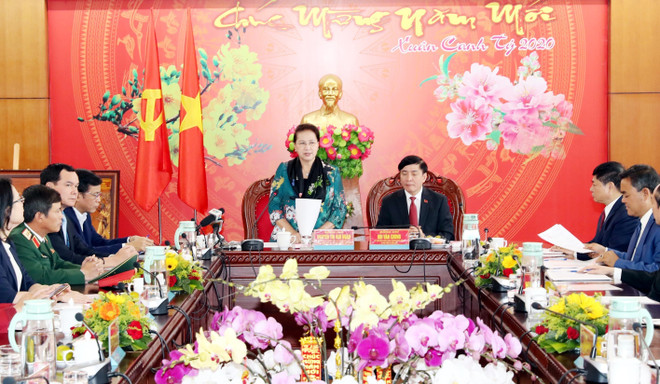 NA Chairwoman works with Dak Lak province’s leaders ảnh 1 NA Chairwoman works with Dak Lak province’s leaders ảnh 1
