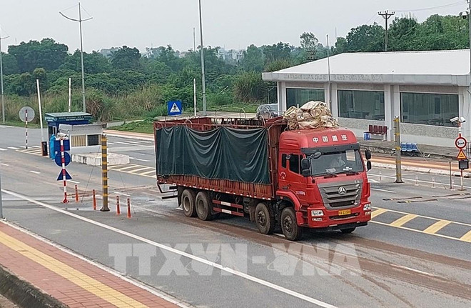 Quang Ninh: Over 45,300 tonnes of cargo cleared after reopening of two border checkpoints ảnh 1