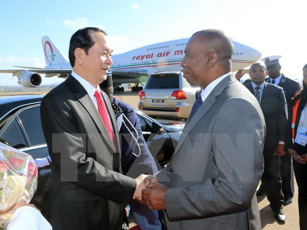 President arrives in Madagascar for 16th Francophone Summit ảnh 1 President arrives in Madagascar for 16th Francophone Summit ảnh 1