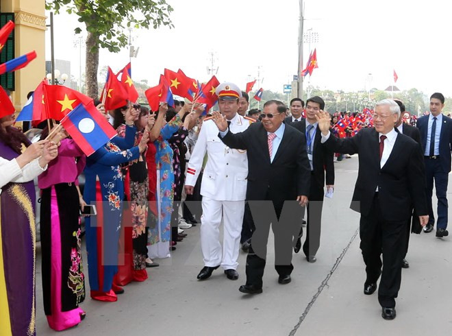 Lao Party chief sends thank-you letter to Vietnamese leaders ảnh 1 Lao Party chief sends thank-you letter to Vietnamese leaders ảnh 1
