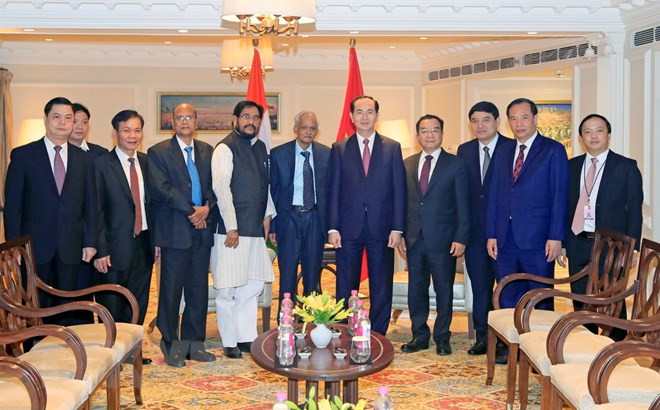 Vietnamese President receives leaders of Indian political parties ảnh 2