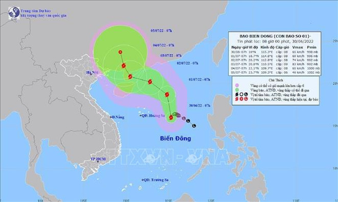 North East Sea tropical depression strengthens into storm ảnh 1