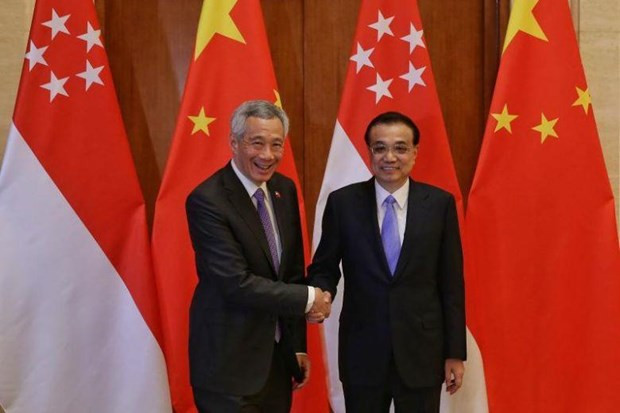 Chinese Premier meets Singaporean Prime Minister ảnh 1