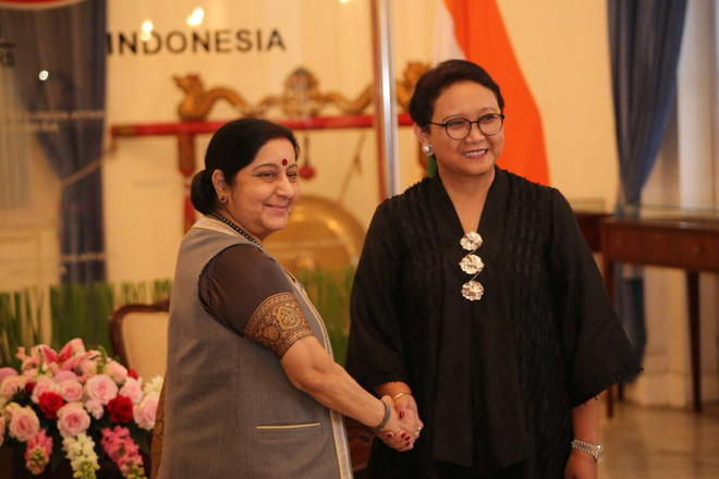 Indian Foreign Minister active in Indonesia ảnh 1 Indian Foreign Minister active in Indonesia ảnh 1
