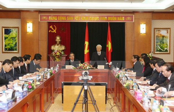 Party chief lauds economic commission’s achievements ảnh 1 Party chief lauds economic commission’s achievements ảnh 1
