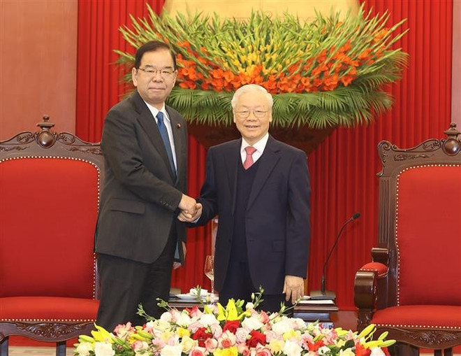 Party chief hosts Chairman of Japanese Communist Party Presidium ảnh 1 Party chief hosts Chairman of Japanese Communist Party Presidium ảnh 1