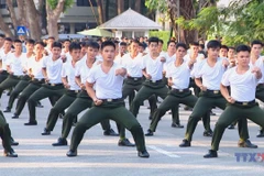 Special performance by the People's Public Security guard force