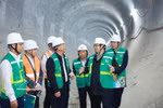 PM Pham Minh Chinh inspects the underground section at the S11 Van Mieu station of the Nhon – Hanoi Station railway line on February 22. (Photo: VNA)