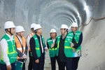 PM Pham Minh Chinh inspects the underground section at the S11 Van Mieu station of the Nhon – Hanoi Station railway line on February 22. (Photo: VNA)
