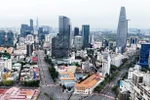 Buildings in the central business district in HCM City. (Photo: VNA)