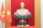 Party General Secretary To Lam in the phone talks with US President Donald Trump on July 2 evening (Hanoi time) (Photo: VNA)