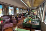 The train offers 64-seat standard carriages, including a VIP carriage with Indochine-style interiors. (Photo: VNA)