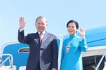 Party General Secretary To Lam and his spouse leave Astana of Kazakhstan on May 7 afternoon (local time) to begin a state visit to Azerbaijan. (Photo: VNA)