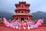 A performance at the opening ceremony of the 2026 Tay Yen Tu Spring Festival on February 28 (Photo: VNA)