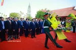 At the ceremony marking the 120th birth anniversary of late Prime Minister Pham Van Dong in Quang Ngai (Photo: VNA)