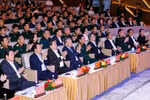 Party General Secretary To Lam, National Assembly Chairman Tran Thanh Man, and other leaders at the concert. (Photo: VNA)