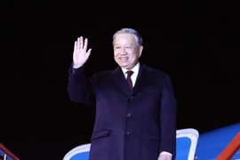 General Secretary of the Communist Party of Vietnam Central Committee To Lam leaves Pyongyang, concluding his state visit to the Democratic People's Republic of Korea. (Photo: VNA)