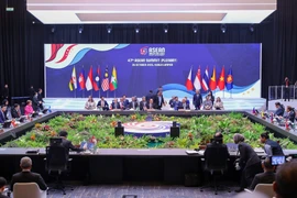 Prime Minister Pham Minh Chinh attends the 47th ASEAN Summit's Plenary Session and the Handover Ceremony of the Second Protocol Amending the ASEAN Trade in Goods Agreement (ATIGA). (Photo: VNA)