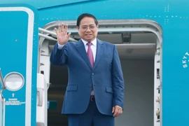 Prime Minister Pham Minh Chinh leaves Hanoi in the early morning of June 24 for the 16th Annual Meeting of the New Champions of the World Economic Forum (WEF) in Tianjin and a working visit to China. (Photo: VNA)