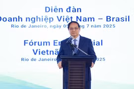 PM Pham Minh Chinh speaks at the Vietnam – Brazil Business Forum. (Photo: VNA)