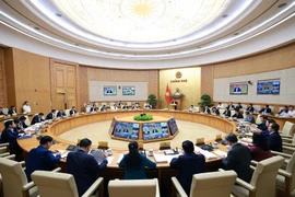 An overview of the Government's regular meeting on November 8. (Photo: VNA)