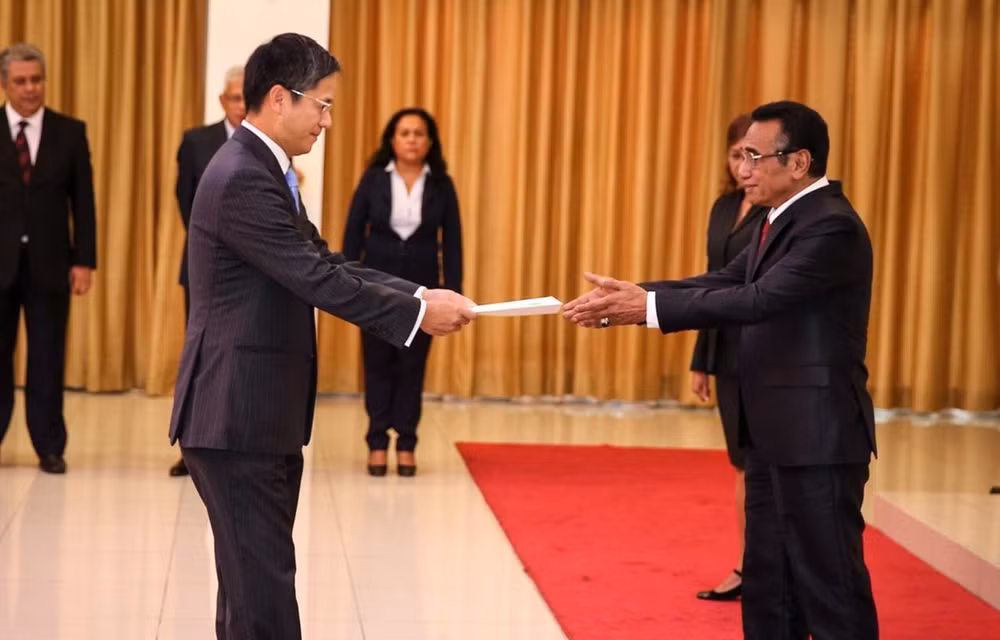 Vietnam’s ambassador presents credentials to Timor Leste President ảnh 1 Vietnam’s ambassador presents credentials to Timor Leste President ảnh 1