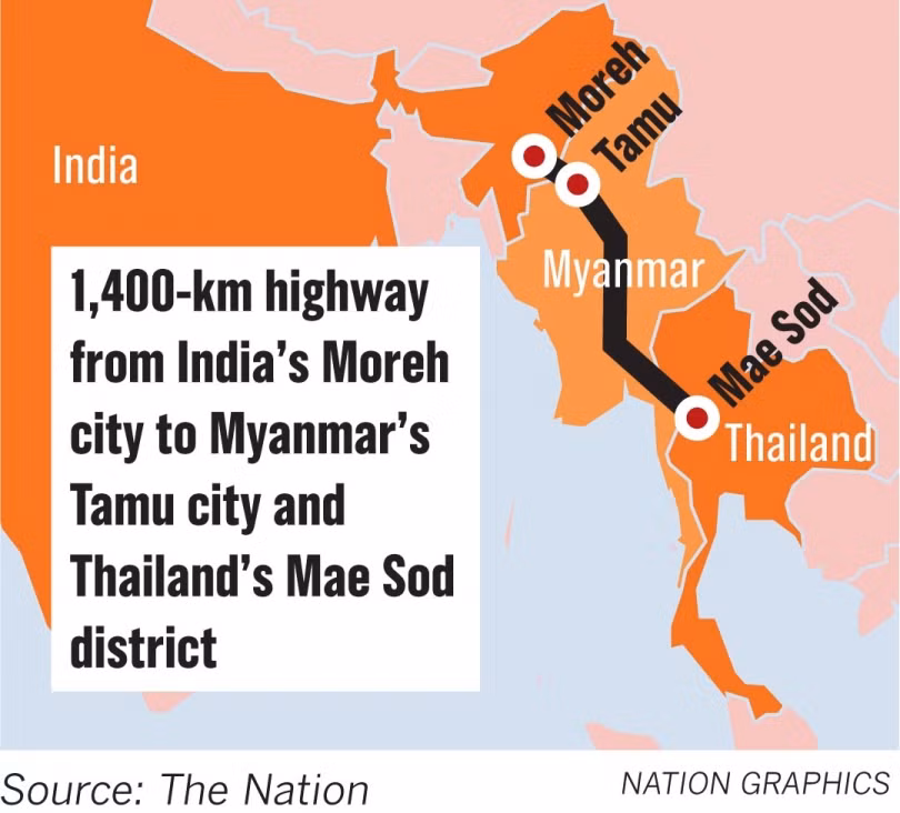 Cross-border route to link India, Myanmar, Thailand ảnh 1